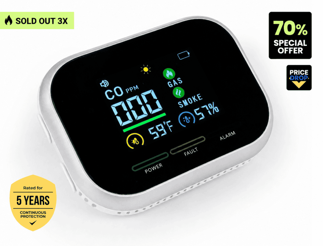 Carbon One Monoxide Detector Massive Discount of 70%